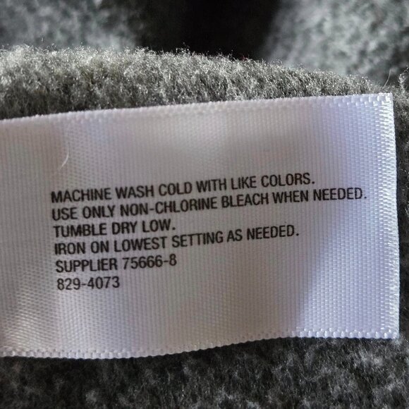 Size Small Made For Life Gray Fleece Quarter Zip Up Pullover - Picture 6 of 6